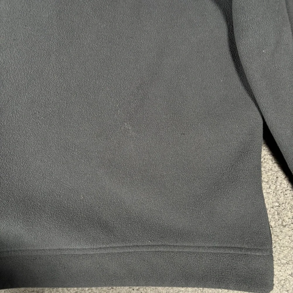 Grey North Face Zip Up Jacket Sz L With Blue Letters and Zippers Chimborazo READ